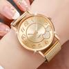 3PCS Women's Watches Fashion Heart Dial Plastic Band Analog Quartz Watch