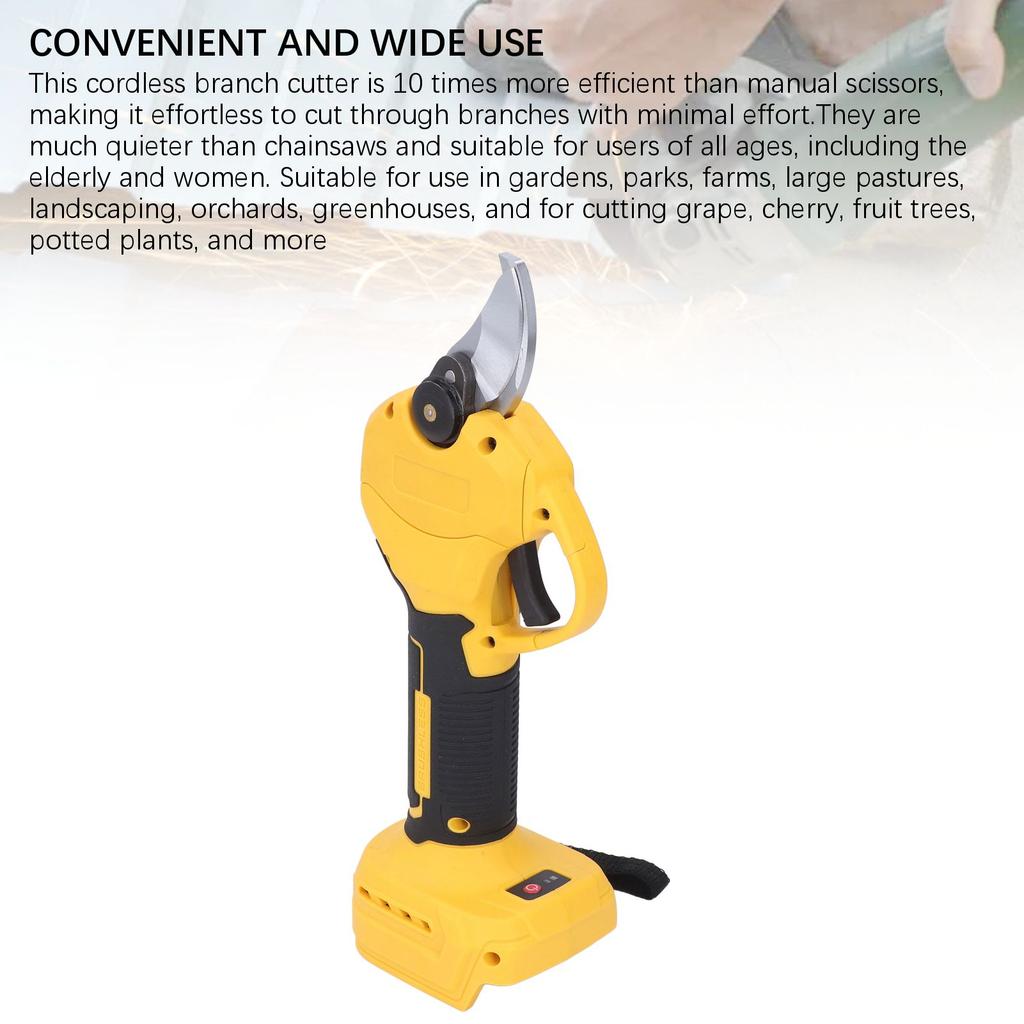 Akku-Elektro-Astschere LCD-Display Tragbar Gartenarbeit Baumast 30 mm für BL1815 BL1820