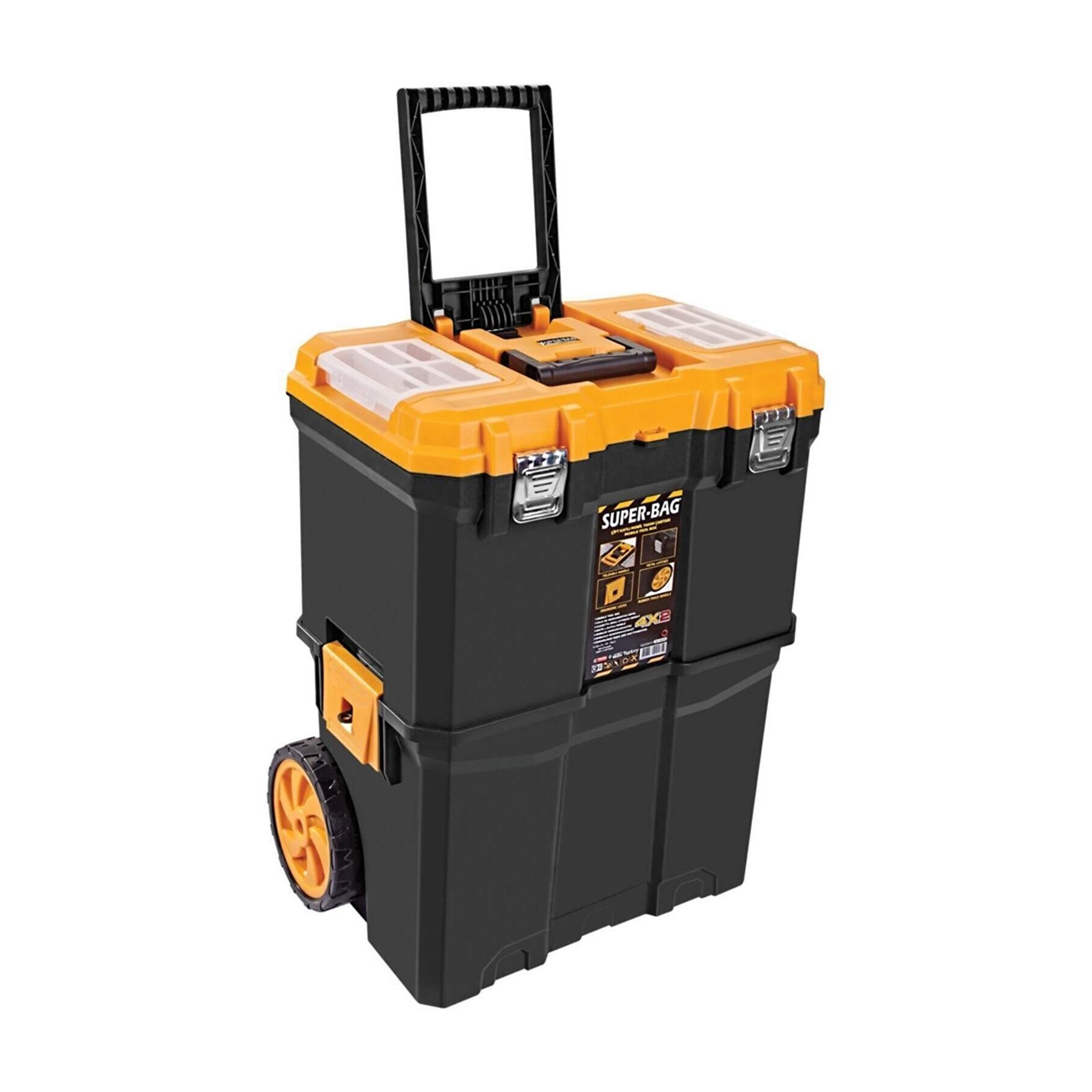 

Двухслойная сумка для инструментов на колесиках Super Bag