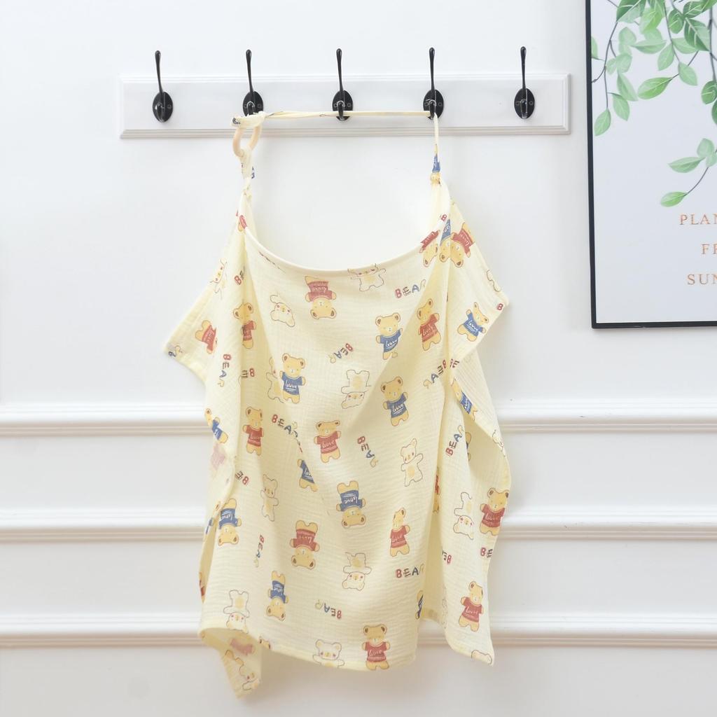 Breathable Cotton Nursing Cover - Anti-Exposure Modesty Cloth Set for Breastfeeding Moms