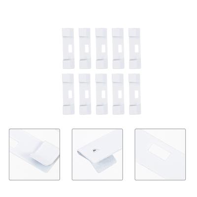 10 stuks Verticale Lamellenhaak Wit Gordijnen Raamjaloezieën Clips IJzeren Reparatietab Jaloezieën Vervangende Lamellen