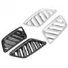 Left Rudder New 2Pcs Car Interior Upper Air Vent Outlet Cover Trim for Mitsubishi Eclipse Cross 2017-2018 Silver/Carbon