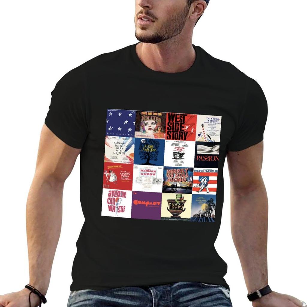 Sondheim Collage TShirt Big Size Simple TShirt