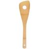 Kobo Aizawa Angled Cooking Spatula with Holes, Medium, No. 71003, Brown