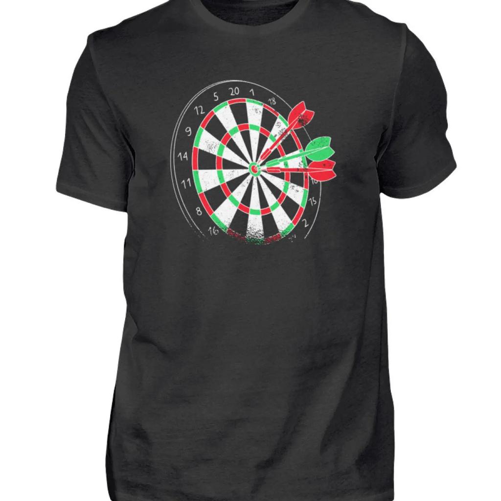 Dartboard Darts T Shirt Unisex amp s vintage Washed Comfortable Stylish streetwear Top For Everyday Wear Stretched Slightly
