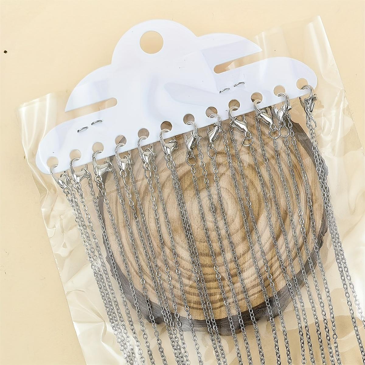 

12 шт./лот 40 см плоские крестообразные цепочки О для женщин, простые ожерелья, ювелирные изделия, аксессуары для ожерелий для DIY 12Pcs/Lot