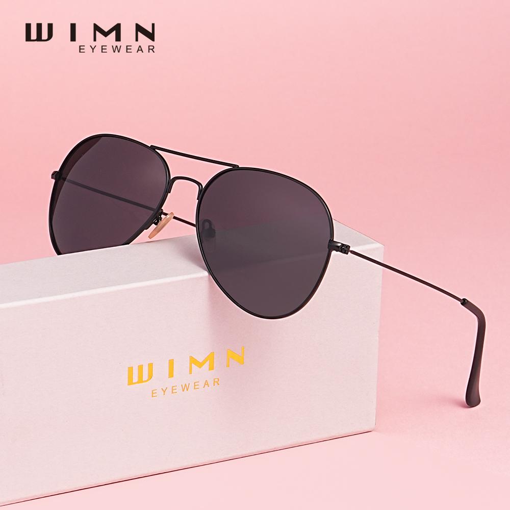 WIMN Pilot Alloy Men‘s Sunglasses Polarization UV400 Anti-reflection Parsnip Glasses Women Retro Light Weight Eyewear
