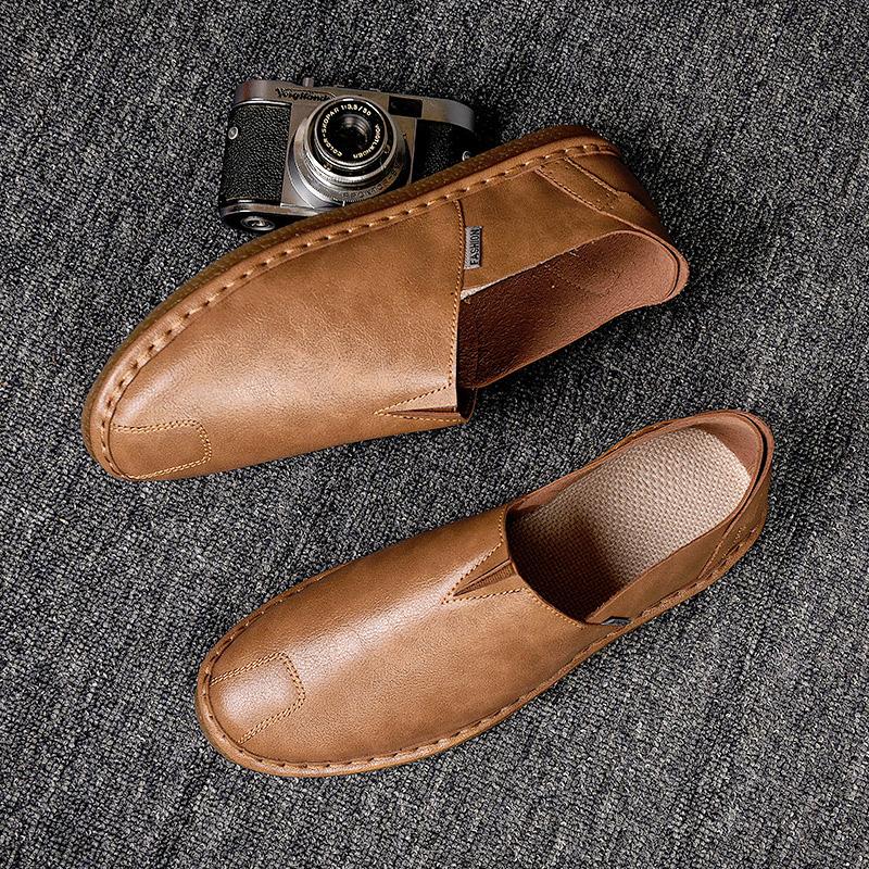 Fashion Genuine Leather Luxury Italian Men Shoes Handmade Casual Loafers Casual Shoes New Summer 2025 Loafers Men Zapatos De Hombre