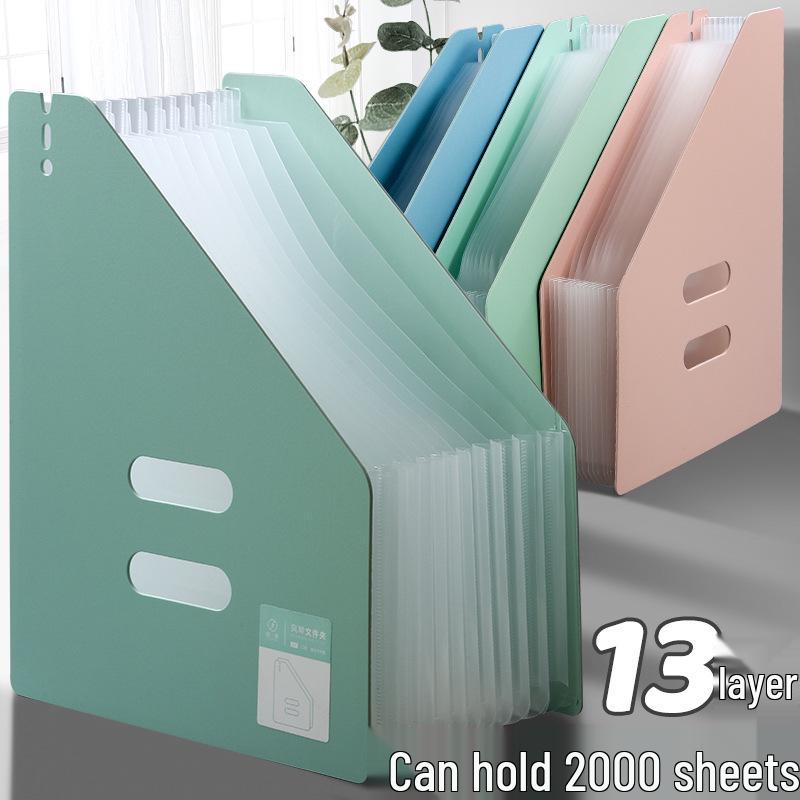 Taşınabilir Çok Katmanlı Akordeon Klasör: Geniş Kapasiteli Öğrenci Dosyası ve Sınav Kağıdı Düzenleyici