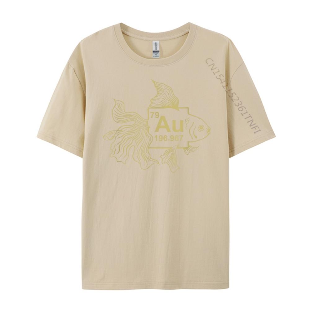 Goldfish Shirt  Gold fish shirt  AU Chemistry Science Graphic T Shirts Men Clothes Camisetas Hombre Large Size Illustration