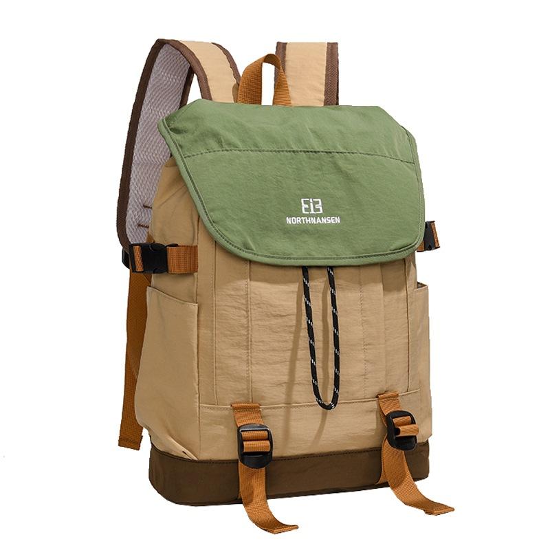 Casual Women's Backpack Large Capacity Fashion Trendy Student Schoolbag Lightweight Computer Bag Contrasting Color Men's Backpack