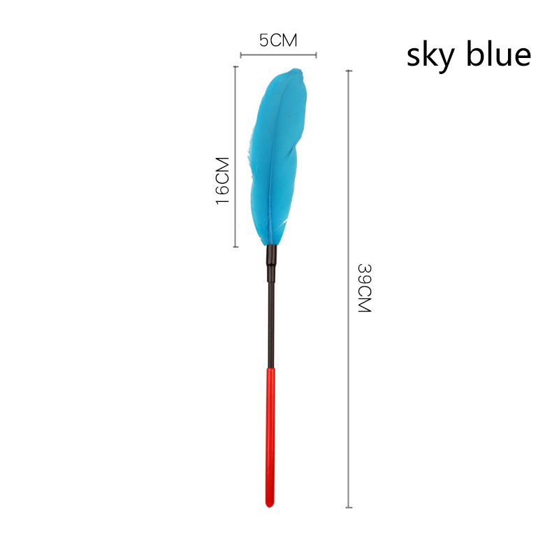Feather Tickled Erotic Feather Whip Spank Flogger Bondage Blindfolded Stimulation Teasing Stick Adult Toys