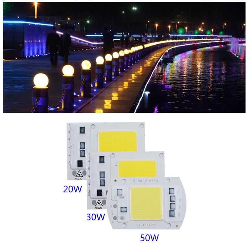 New 20W 30W 50W LED CHIP Integrated Floodlight DIY COB 220V For Projector Lamp