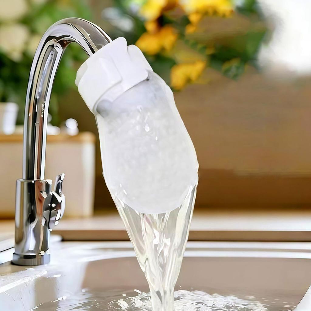 20 Pack Faucet Filter Cotton Bags with 2 Hook and Loop Straps