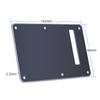 Pickguard Tremolo Cavity Cover Backplate Back Plate 3Ply for Stratocaster  Modern Style Electric Guitar Black