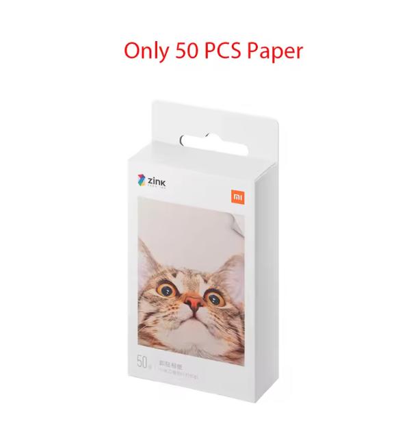 Origineel MIJIA ZINK Zakprinter Papier Zelfklevend Foto Print 50/100/150/300 Velletjes Xiaomi 3inch Mini Printer Papier 1S