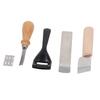 Metal Leather Skiver Set Easy Cutting Incisive Curved Handle Safety Beveler DIY Cutting Tool Kits
