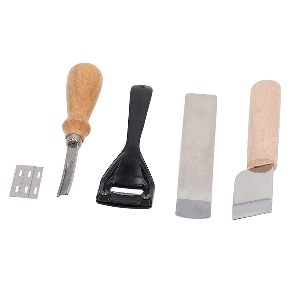 Metal Leather Skiver Set Easy Cutting Incisive Curved Handle Safety Beveler DIY Cutting Tool Kits