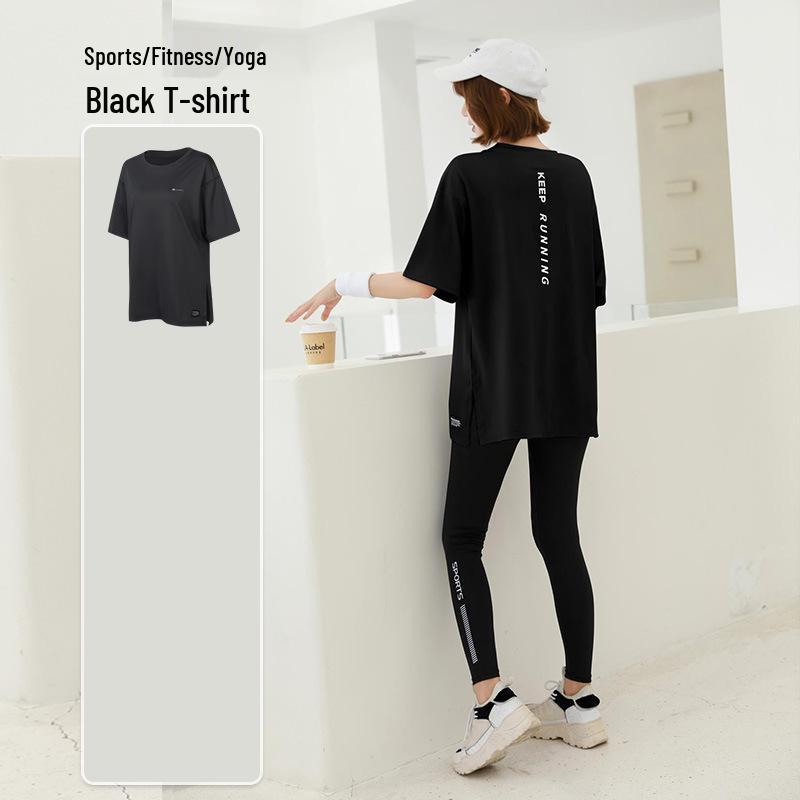 

Жіночий літній комплект великого розміру для йоги та фітнесу: Спортивний одяг вільного крою XXL