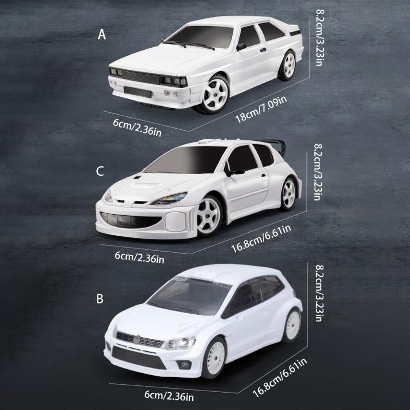 1/28 Remote Control Drift Car 4Wd High Speed Racing Toy with Led Lights for Kids and Adults