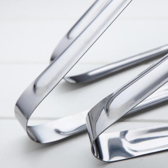 Yousheng Food Tong Hollow Non-slip Stainless Steel Rounded Edge Cooking Clamp for Grilling