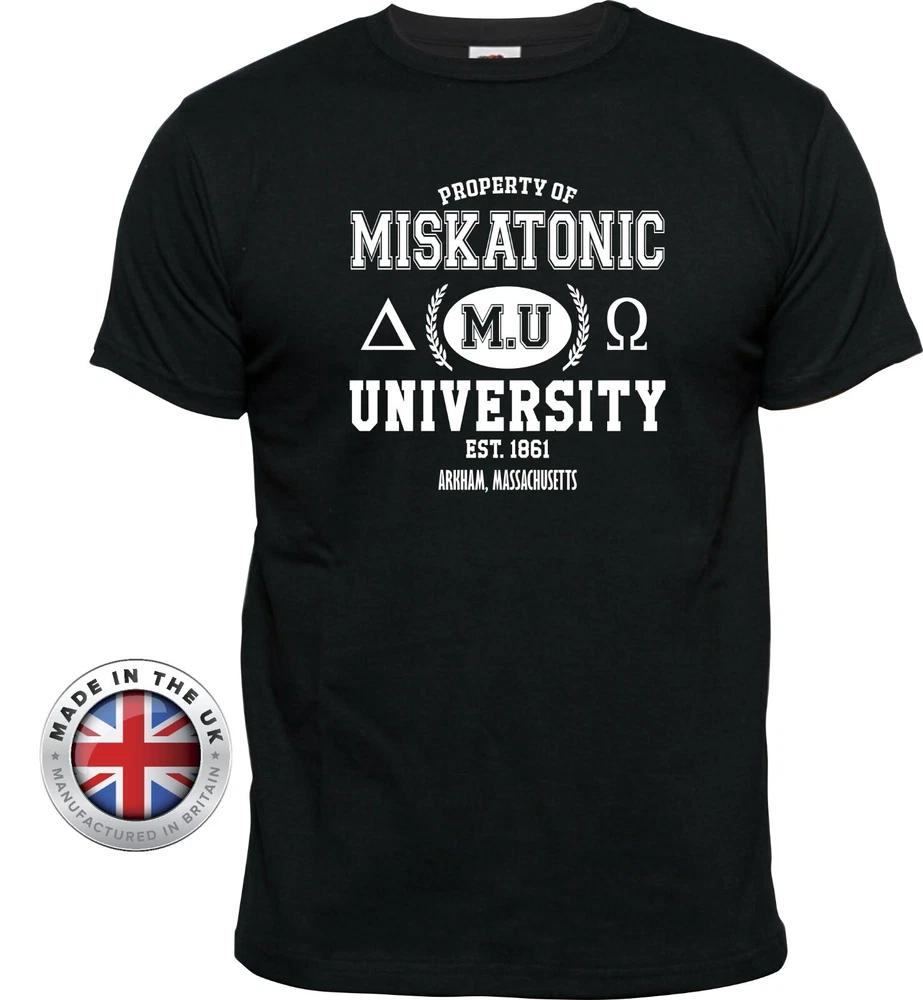 Call Of Cthulhu Tshirt Miskatonic University Varsity T ShirtUnisex Ladies Fit S
