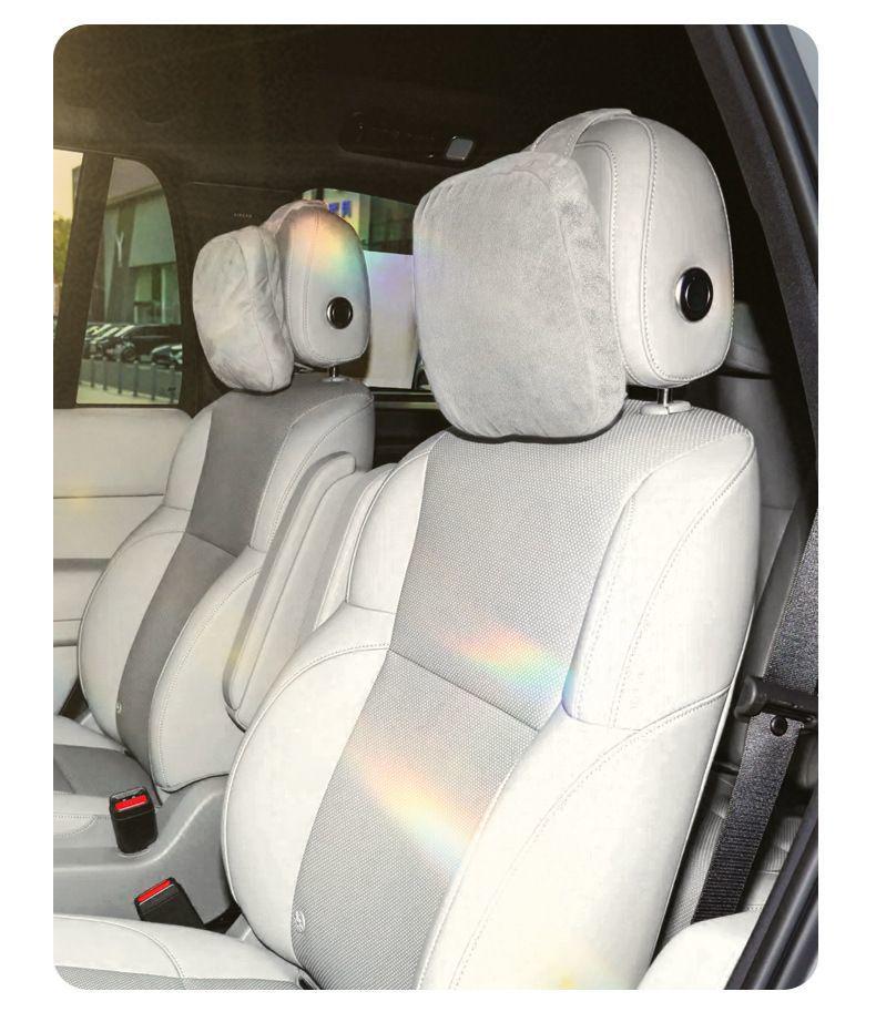 Chery Car Suede Neck and Lumbar Support Pillow - Universal Fit