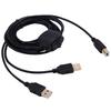 2 In 1 Printer Cable USB A To B Male To Male Printer Cable For Hp Canon Samsung Printer Splitter For Two Computers