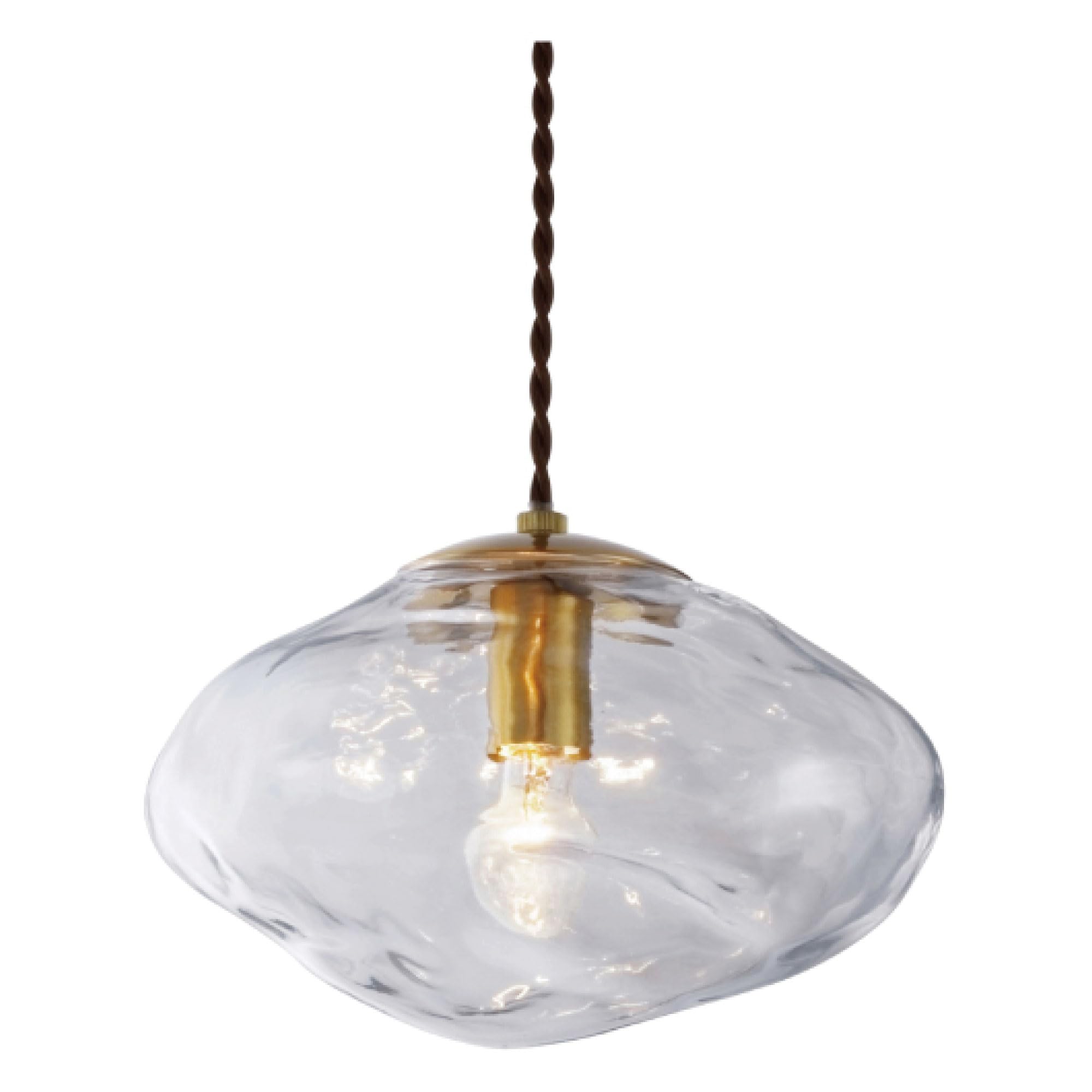 

INTERFORM INC. Cloud Glass Pendant Light, Neron Clear, LT-4266CL (Bulb not included, sold separately)