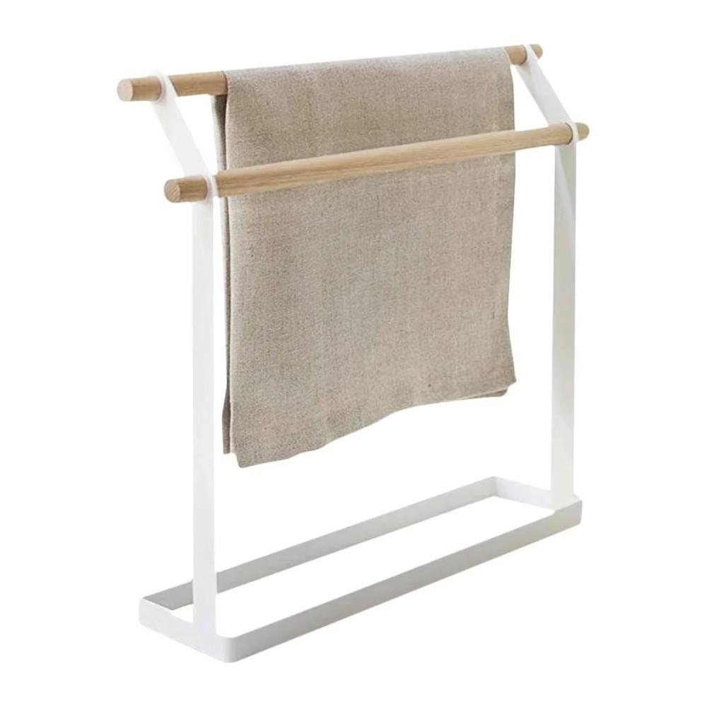 Stable Bathroom Towel Holder Double Bar Towel Drying Rack New Washcloth Hanger  Kitchen