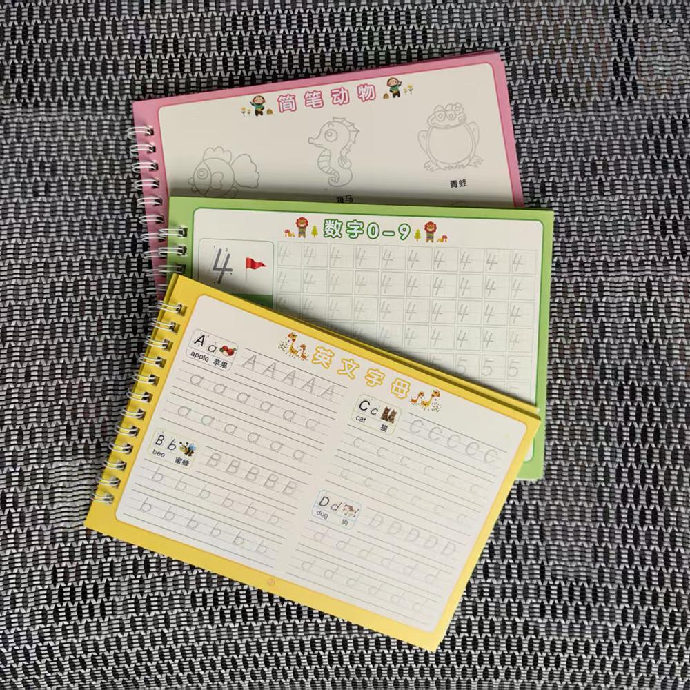 Magic French Copy Book Groove Practice Copybook Children Notebook Learning Numbers Letter Calligraphy Write Exercise