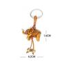 6pcs/4pcs 3D Elephant Lucky Carving Wooden Pendant Keychain Key Ring Chain Evil Defends Decor Gift