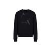 Loose Fit Round Neck Printed Long Sleeve Sweatshirt Men Sweatshirt Black 6RZMAMZJ9KZ1200
