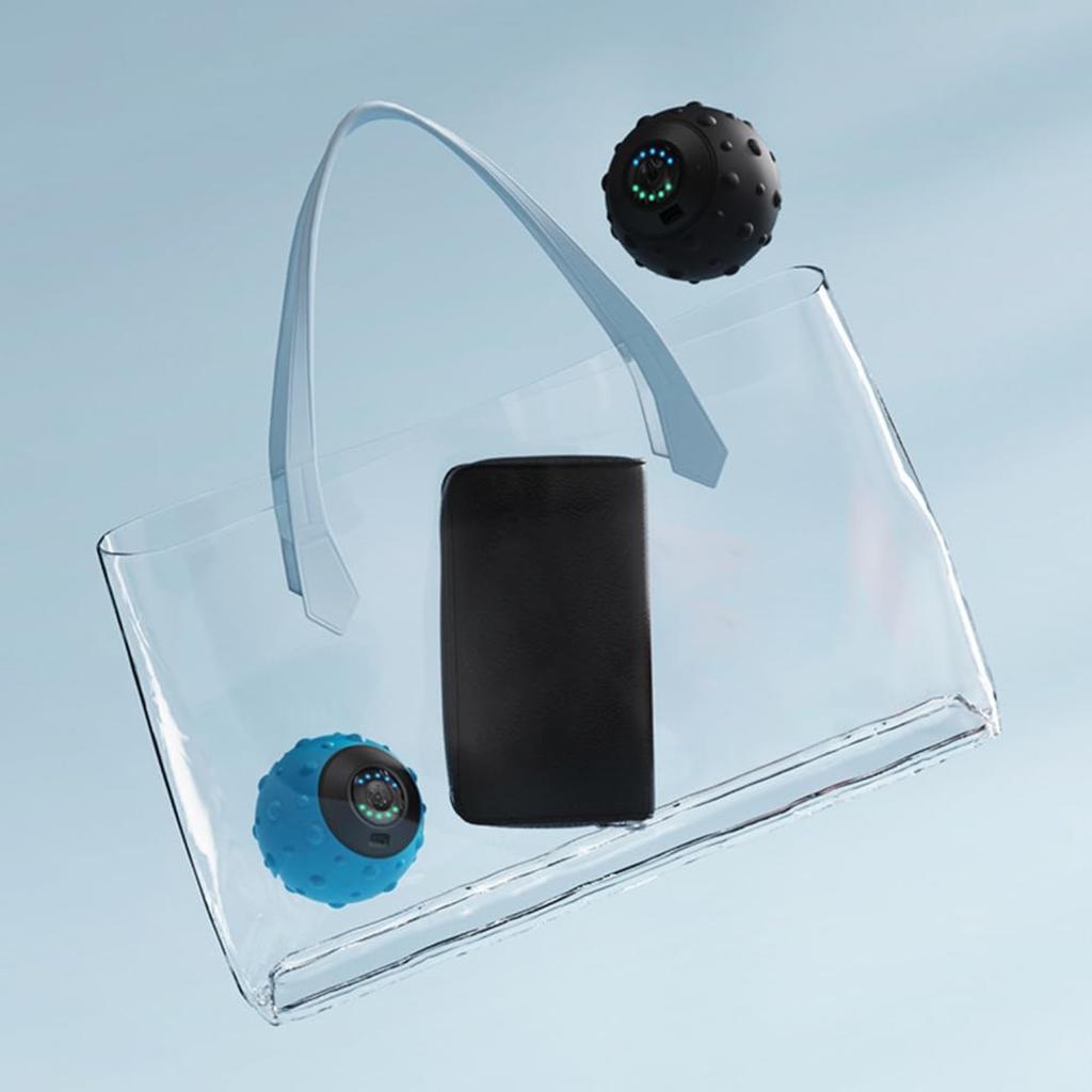 Elektrischer Massageball Triggerpunkt Faszienball USB Wiederaufladbar Vibrationsmassageball Ergonomischer Finger Trainingsball für Yoga Fitness