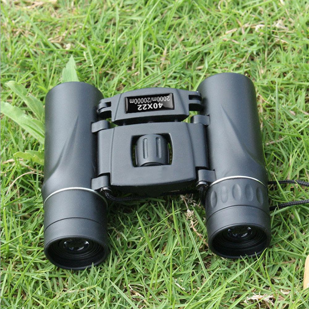 Binoclu pliabil Mini 40x22 Pentru Vânătoare în aer liber Camping Drumeții Telescop HD compact cu zoom cu rază lungă de 2000 m.