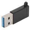 Adapter USB3.0 to TypeC USB C to USB OTG Plug Play Conversion Head for Data  (Black )