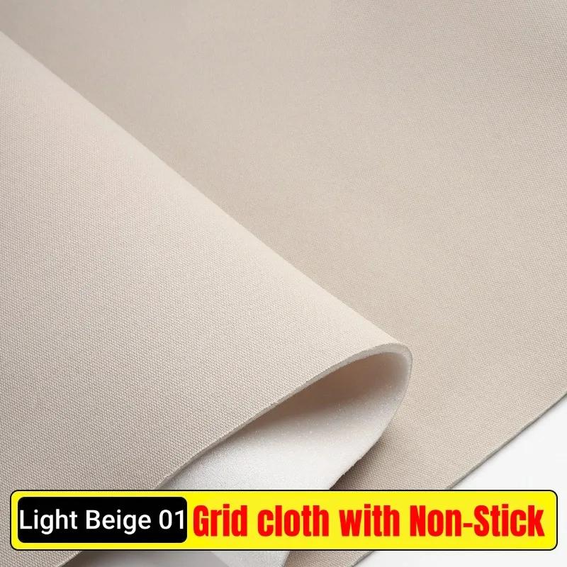 Headliner Car Roof Fabric with Sponge Backing Interior DIY Mesh Fabric Roof Repair Renovation for Car RV Grid Fabrics Material