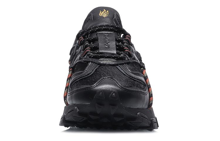 Li Ning CF Tracing Textile, Synthetic Leather Cushioning Slip Resistant Abrasion Resistant Low Top Casual Shoes Women's AGCQ622-5