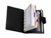 Takizawa Pen Eco B7 Cowhide Mini System Notebook with 4 Mecha Metal Gift Recycled Cowhide International Standard B7 Mini System Notebook with Recycled
