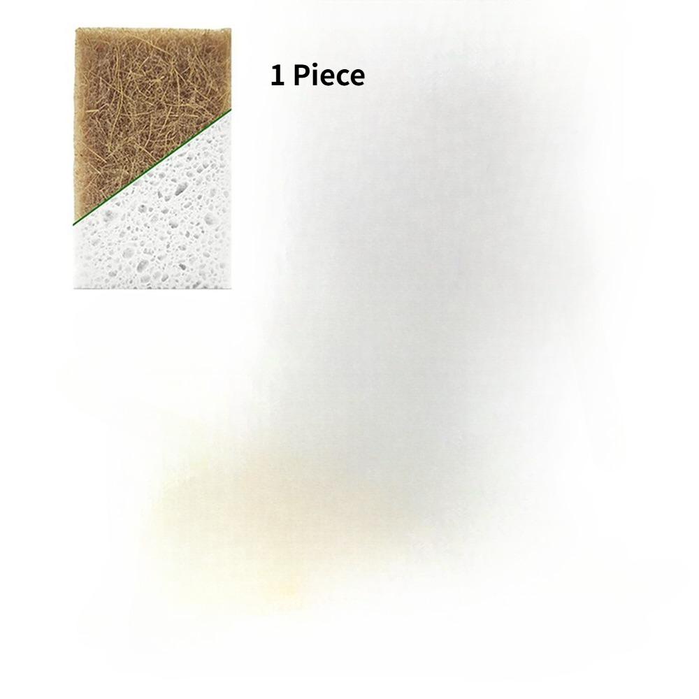 Natural Kitchen Sponges - Biodegradable, Compostable, Sustainable Wood Cellulose & Coconut Fiber Sponge for Dishes,Quick Drying