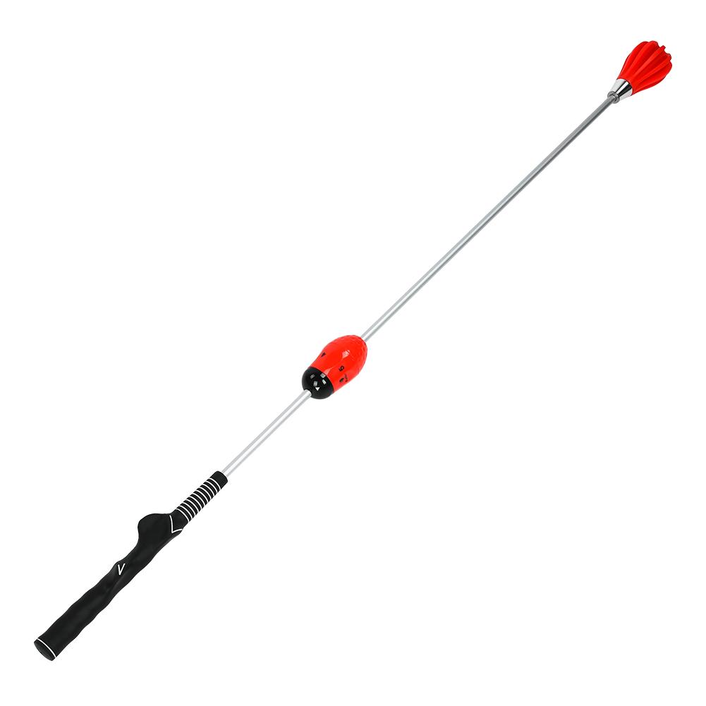 Sport Golf Swing Trainer Training Warm Up Stick Equipment Adjustable force for Adult Practicing (red )