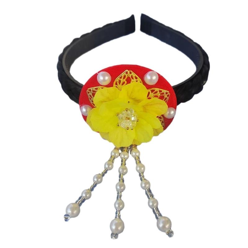 Fashionable Vibranting Korean Styles Shell Flower Hairband Portable Hair Decoration for Festivals and School Event