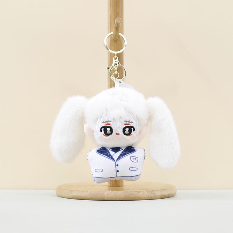 

Stylish Trendy And Blue Prison Volleyball Plush Doll Keychain For Enthusiasts Anime White Youth L