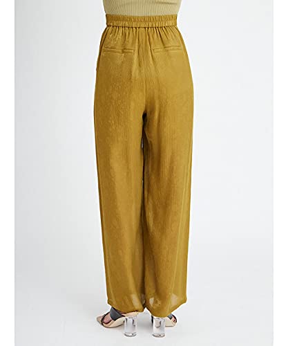 FRAY I.D. Sheer Jacquard Pants FWFP212058 Women's YEL 0