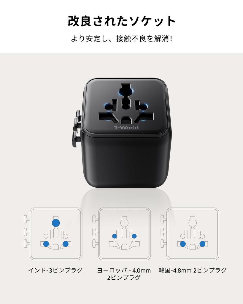 MOMAX Conversion Overseas 2 AC Overseas Conversion For Overseas Conversion Outlet Power Conversion Compatible with All Compatible with Countries such