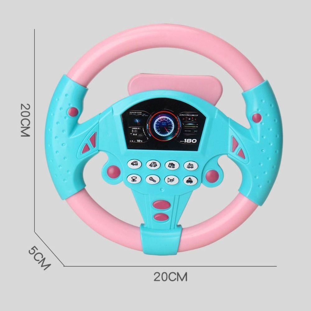 Flash/Music/Sound Eletric Simulation Steering Wheel Toy Educational Stroller Steering Wheel