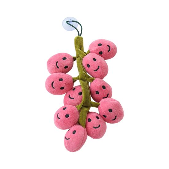 Simulace plyšových hraček z hroznů 20/26 cm Vycpané plyšové hračky realistické panenky Kreativní dekorace z hroznů Přívěsek na batoh Ovocné panenky pro děti Domácí dekorace do pokoje