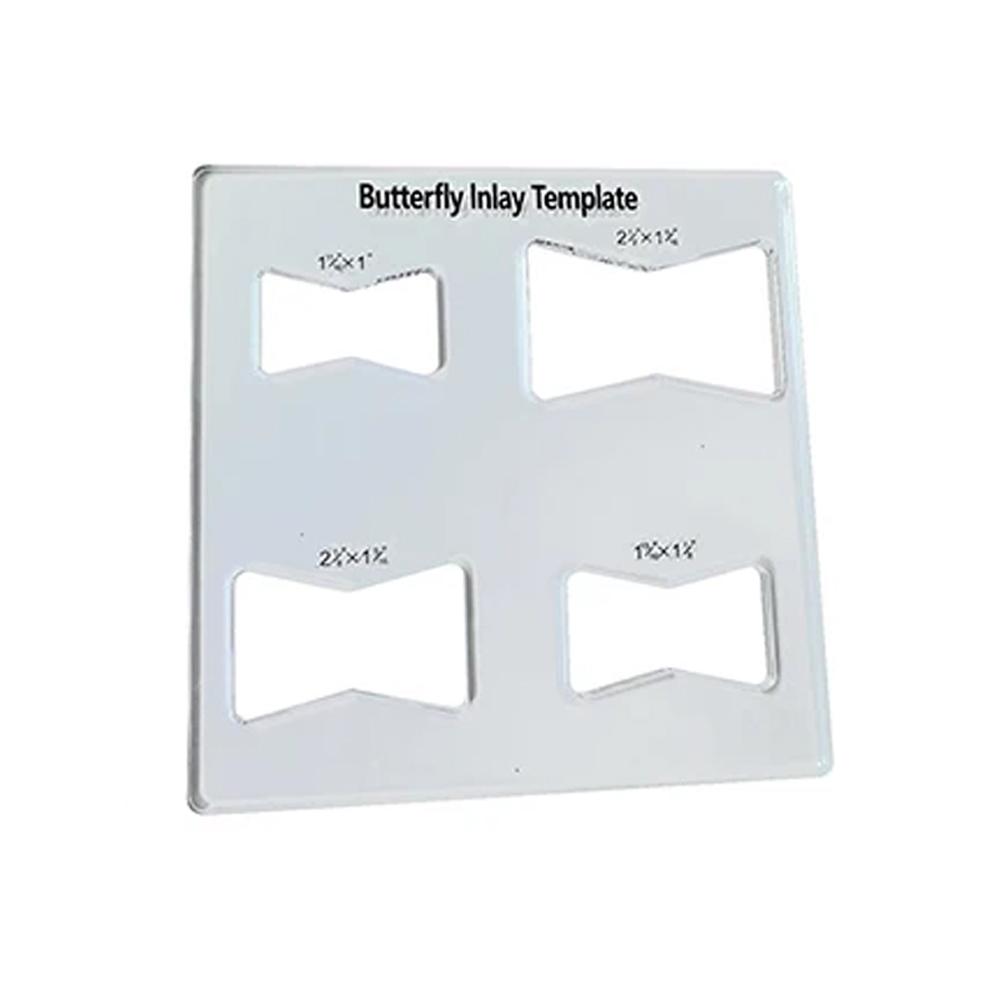 Router Slotting Auxiliary Tool Clear Slot Cutting Wood Bow Tie Template Router Template Bowtie Inlay Template for Decorative