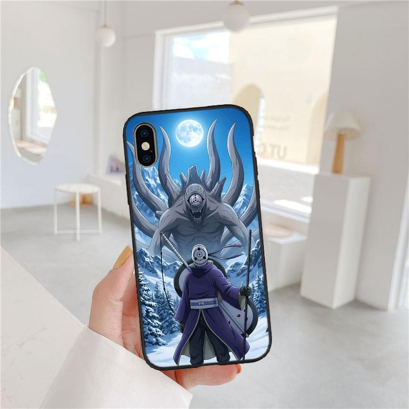 LO75 NARUTO Uchiha Obito Soft Shell Phone Case for Samsung Galaxy S20 S21 S22 Ultra FE + Plus A21S A22 A24 A25 A26 A30 A30S A31