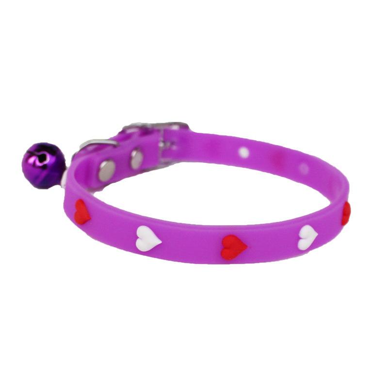 

Товары для питомцев Силиконовая лента Колокольчик Кошка J Отпечаток лапы Ошейник Маленькая собака и кошка Многоузорный Поводок для собаки